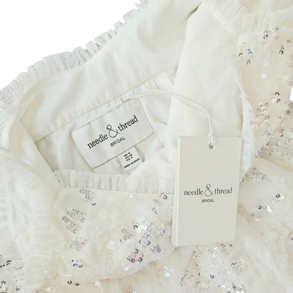 Needle & Thread Tiered Gloss Cami Gown - Picture 9 of 17